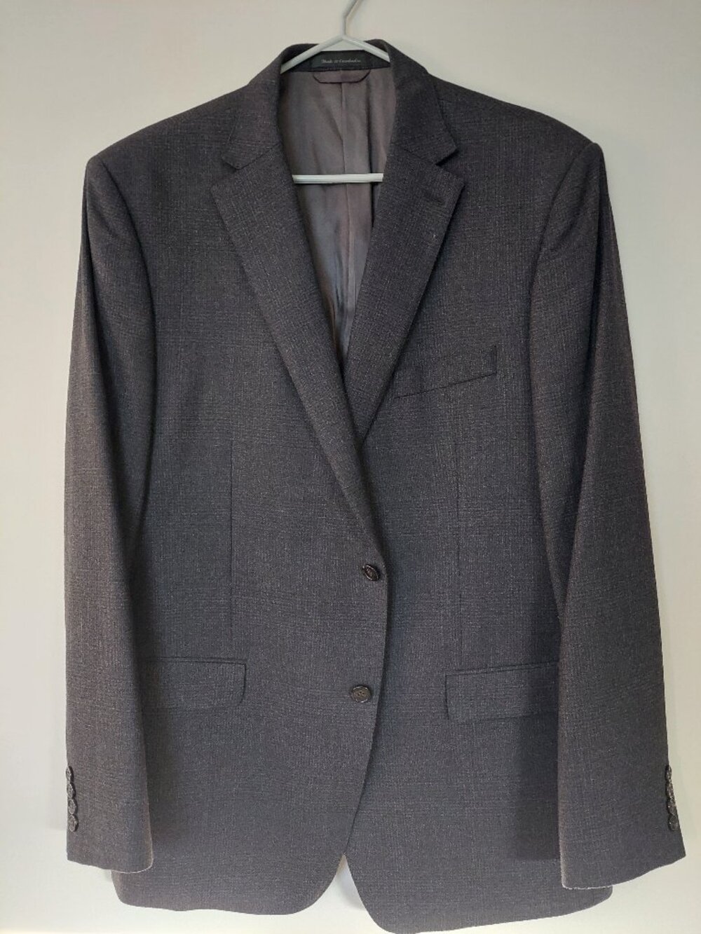 Lauren Ralph Lauren Men's 46LR Wool Blazer From Moores Grey Brown Micro-check